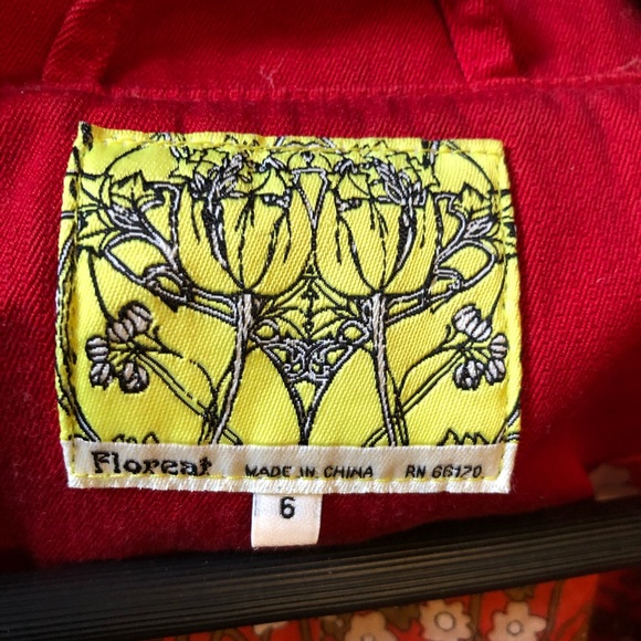 Florist Cerise Flamé jacket from Anthropologie - Picture 4 of 4